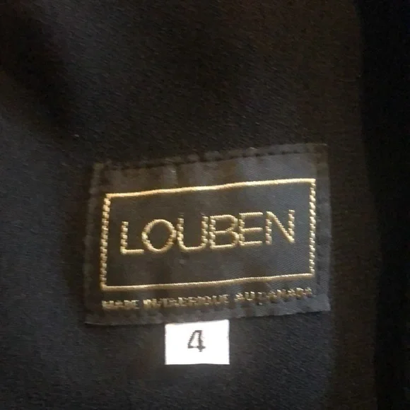 LOUBEN 90s Black Double Breasted Blazer - Picture 6 of 7